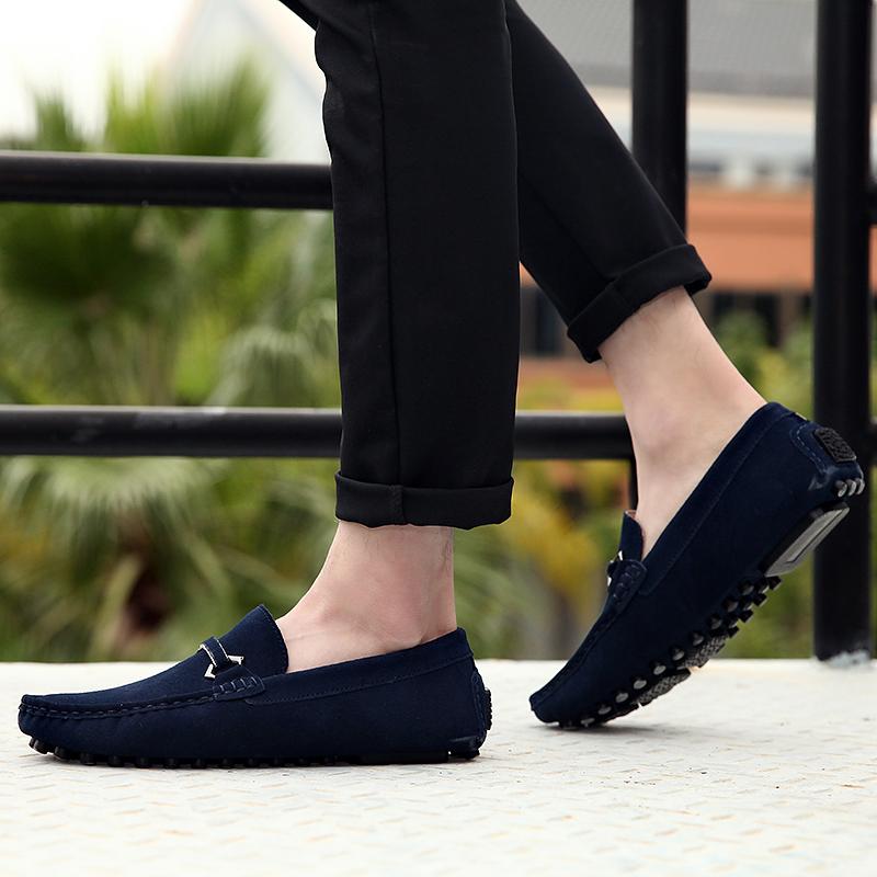 Fashion Leather Men Fashion Business Shoes New Men Loafers Lightweight Mens Slip on Shoes 2024 Handmade All-match for Men Driving Shoes