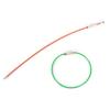 Stainless Steel Wire Keychain Keyring Circle Rope Cable Loop Screw Lock Gadget