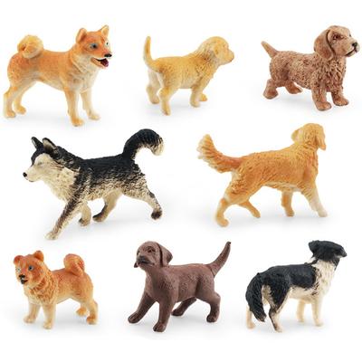 Προσομοιωμένο Μίνι Ζώο Σκύλος Μοντέλο Husky Golden Retriever Shiba Inu Weimaraner Στατικό Διακοσμητικό Παιχνίδι Γραφείου