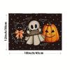 1PC Halloween Placemats Pumpkin Black Cat Bat Pattern Anti Dirty Kitchen Dining Table Cloth Dining Table Decoration Accessories
