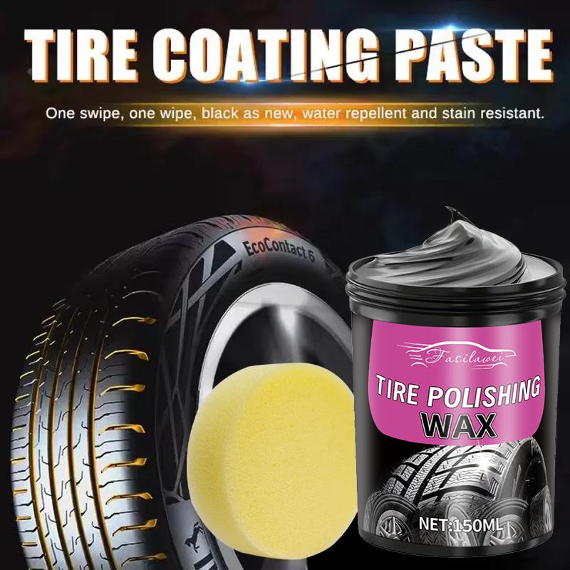 

NEW Tire Shine Spray and Dressing – High Gloss Black Tire Polish with UV Protection, Long-Lasting Tire Coating for Cars – Restor 150ml