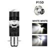 1 Peça H4 BA20D P15D Lâmpada de Farol de LED para Motocicleta Holofote 12V Luz de Cruzamento/Farol Alto Lâmpada de Nevoeiro Dupla Cor Branco Amarelo Acessório para Motos