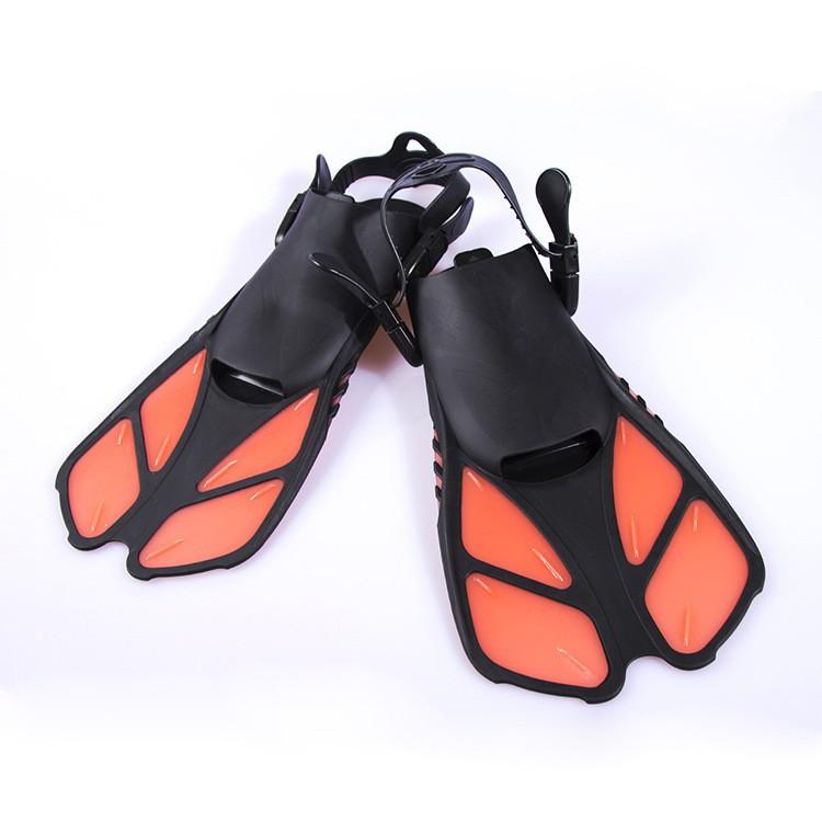 Factory-direct High-end Frog Fins Adjustable Long Adult Swimming Flippers in Stock