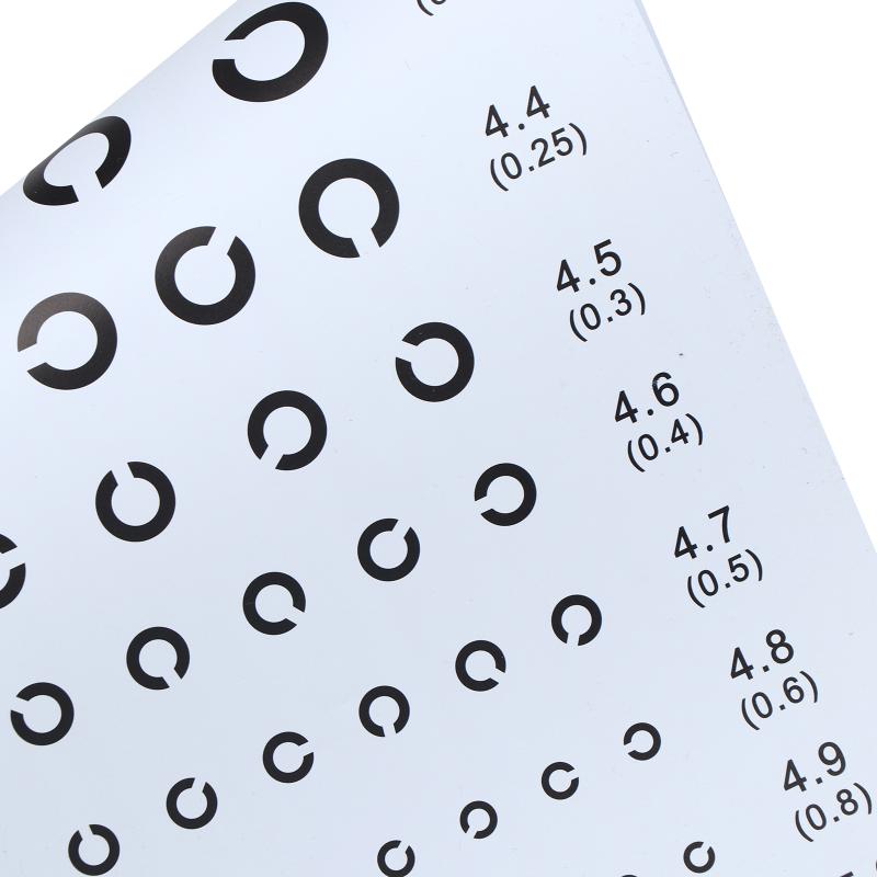 Near Vision Test Cards Vision Chart Decimal Broken C For Eye Exams | Medical/Optical Supplies