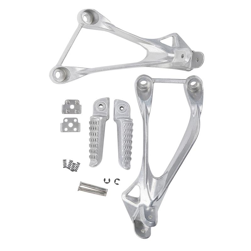Motorcycle Rear Footrest Foot Pegs For KAWASAKI Ninja ZX6R 2005-2008 2007 2006 ZX636 2005-2006 Silver/Black/Matte Black