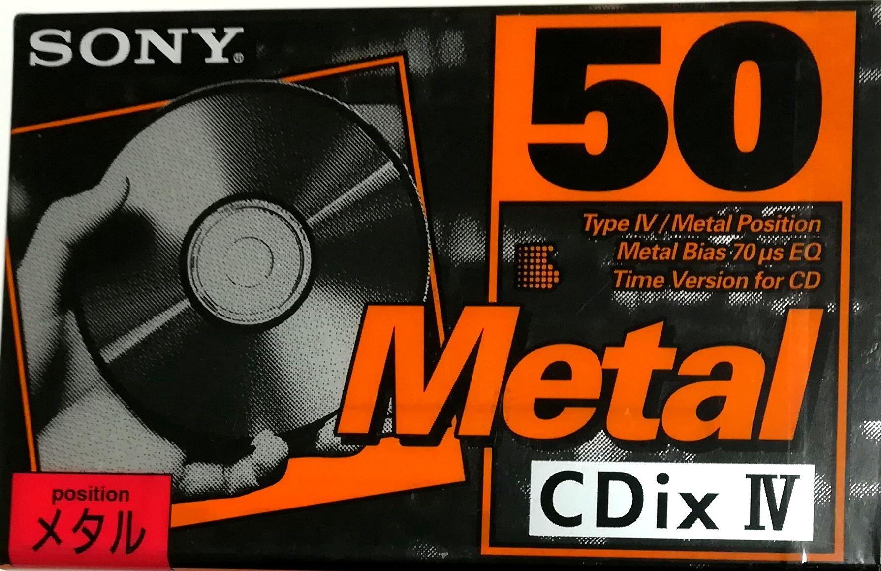

Sony Metal Tape CDix IV Metal 50 хвилин C-50CDX4B