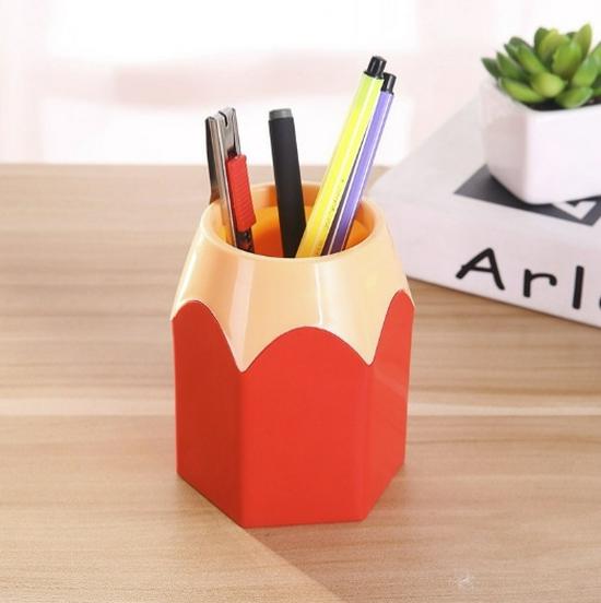 Multifunctional Contrast Color Pencil and Pen Storage Holder