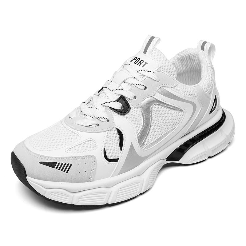 

Летние мужские кроссовки Pop Daddy с толстой подошвой, классическая сетчатая поверхность, дышащие, повседневные кроссовки для бега, мягкая подошва, нескользящая спортивная обувь 39