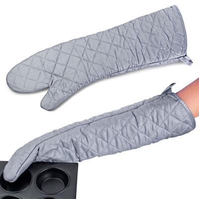 Thickened Extra Long Baking Gloves Anti-scald Barbecue Handschoen Long Cotton Oven Mitts  BBQ
