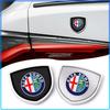 1Pcs 3D Metal Auto Door Shield Emblem Car Body Badge Sticker Styling For 147 159 Giulietta Giulia Mito Spider Alpha Nheadrest