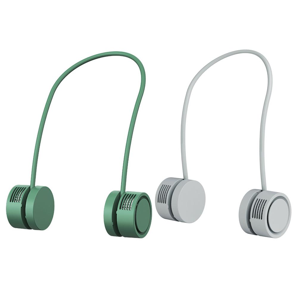 

Стильный портативный подвесной шейный вентилятор, уличный носимый кондиционер, увлажнитель воздуха, безлопастной спортивный охлаждающий вентилятор с возможностью зарядки через USB серый