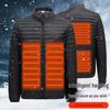 Unisex Heated Cotton Jacket with Three-Zone Heating for Abdomen and Back - Smart Warm Winter Coat