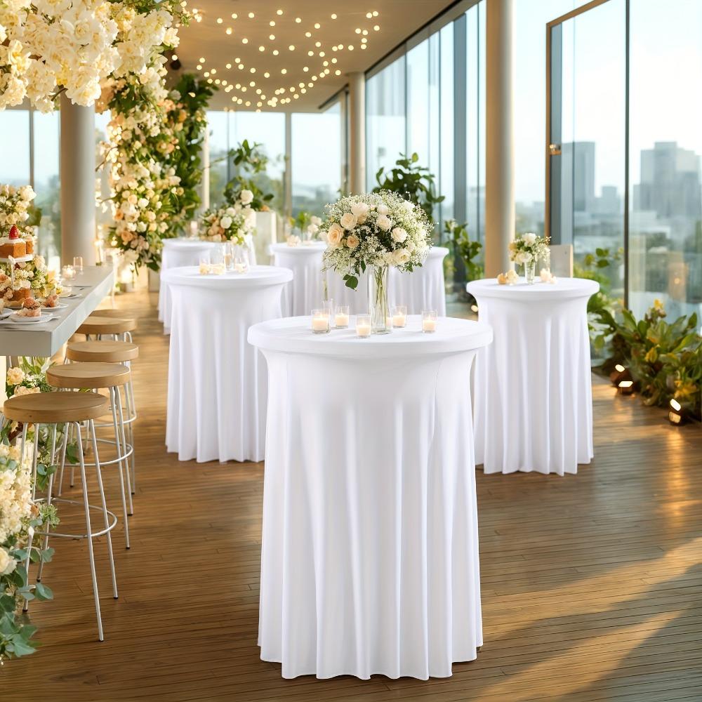 Elastic Conference Table Skirt Long Drape Bar Counter Cover Bar Table Cover  Meeting Room
