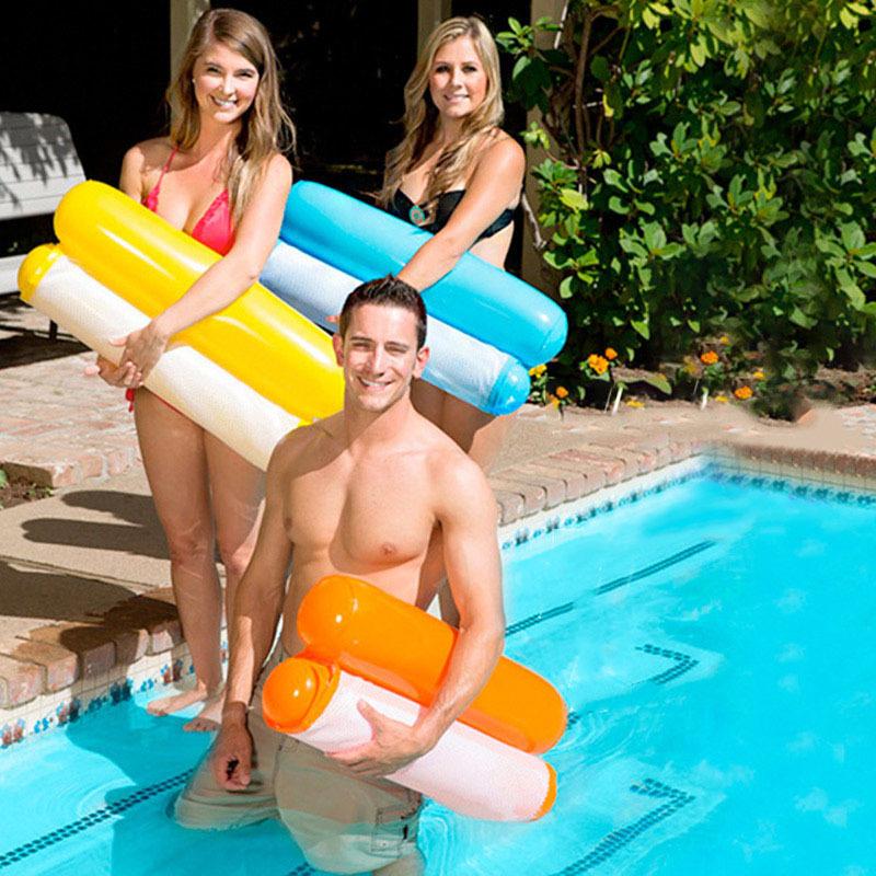 Water Inflatable Hammock Backrest Floating Drainage Upper Deck Chair Pool Party Floating Chair Sofa Floating Bed Foldable Summer