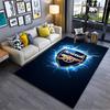 "Arsenal Logo Carpet with Lightning Effect for Living Room Decor" Suitable for Use As an Anti-slip for Living Room Bedroom Sofas