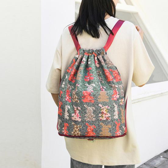 Yousheng Waterproof Foldable Drawstring Backpack Abrasion-resistant Multi-pocket Durable Versatile Travel Bag