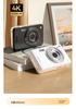 Retro Card-Sized HD CCD Camera for Students and Travel Photography