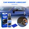 Car Window Lubricant Kit With Towel Door Rubber Strip Softening Maintenance Eliminates Noise Car Detailing Care Lubricant Agent