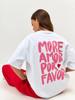 T-shirt di cotone grafica oversize Basic
