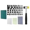 Leather Tools with Hammer Cutting Mat Leather Hole Punch Tool Leather Craft Tool Leather Stamping Tools Craft Supplies