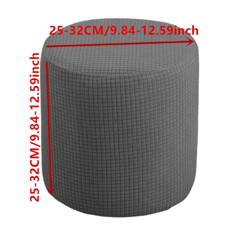 

Round Ottoman Slipcover Stretch Footrest Covers Elastic Ottoman Cover Spandex Footrest Stool Footstool Protector For Furniture 1PC верблюд