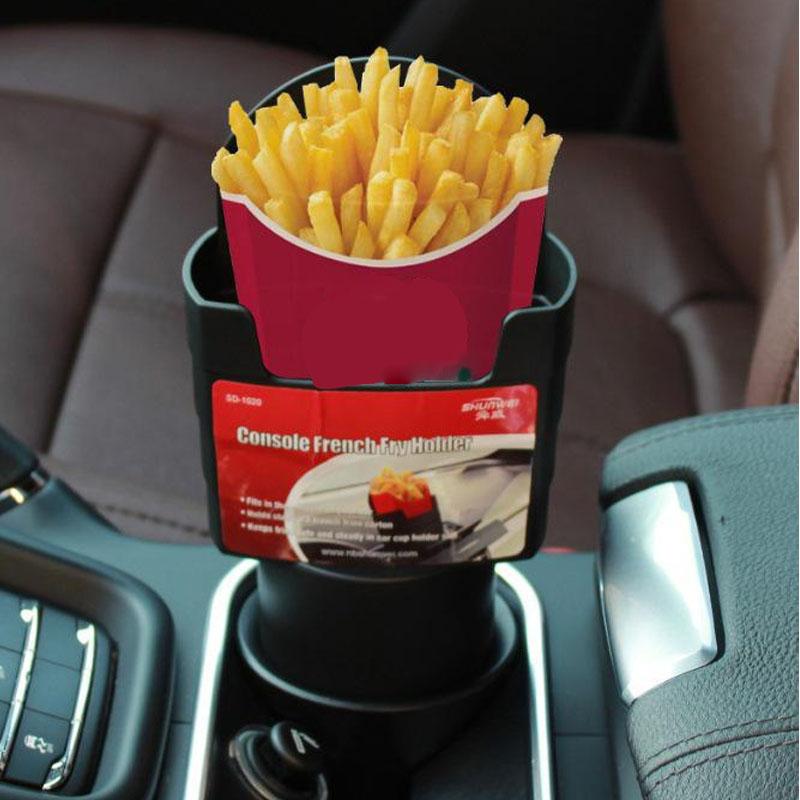 

Многофункциональный автомобильный ящик для хранения Shunwei с подстаканником для картофеля фри и карманом для выхода воздуха - подвесной органайзер. SD-1020 чёрный