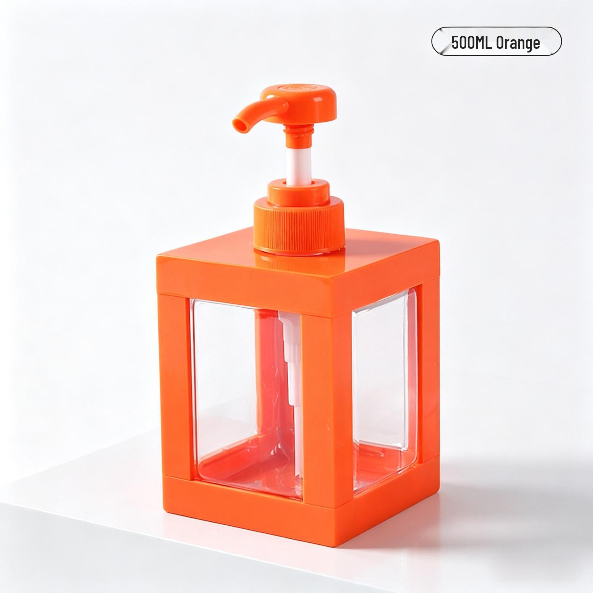 

Portable Refillable Press-Top Bottle for Skincare, Sanitizer, or Shower Gel Square Lotion Bottle