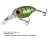 Fishing Lure Wobblers Floating Artificial Hard Bait with Treble Hook Realistic Looking Bright Color Crank Fishing Lure Bait