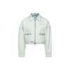 Evisu SS24 Floral And Logo Patch Fashion Denim Jacket Women Jacket Denim-Blue 2ESHTW4DJ4056FFDN
