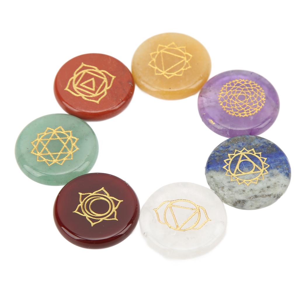 Chakra Stones Natural Semi Precious Stone Yoga Stone Chakra Stone Decoration Ornaments