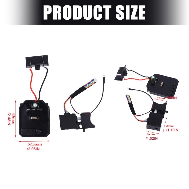 Universal Brushless Motor Driver Board With Switches for 2106 Angled Grinders Power Tool Various Electric Wrenches Models