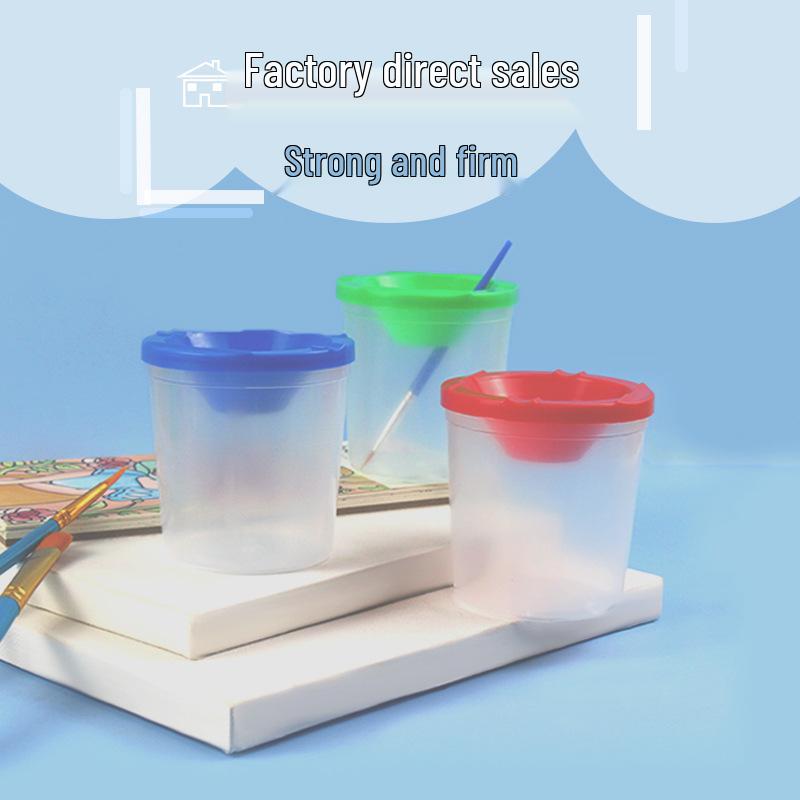 Pigment & Brush Washing Cups: Multi-functional Plastic for Kids' Painting Easel Accessories