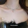 Elegant Rhinestone Bow & Pearl Clavicle Necklace - Versatile Luxury Choker Accessory
