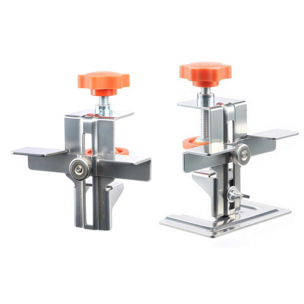 Sturdy Stainlesses Steel Cabinet Door Installation Jig with Adjustable Support Arm for Easy and Practical Positioning