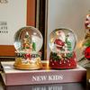 European & American Snow Scene Pine Tree Music Box: Crystal Ball Christmas Ornament Gift