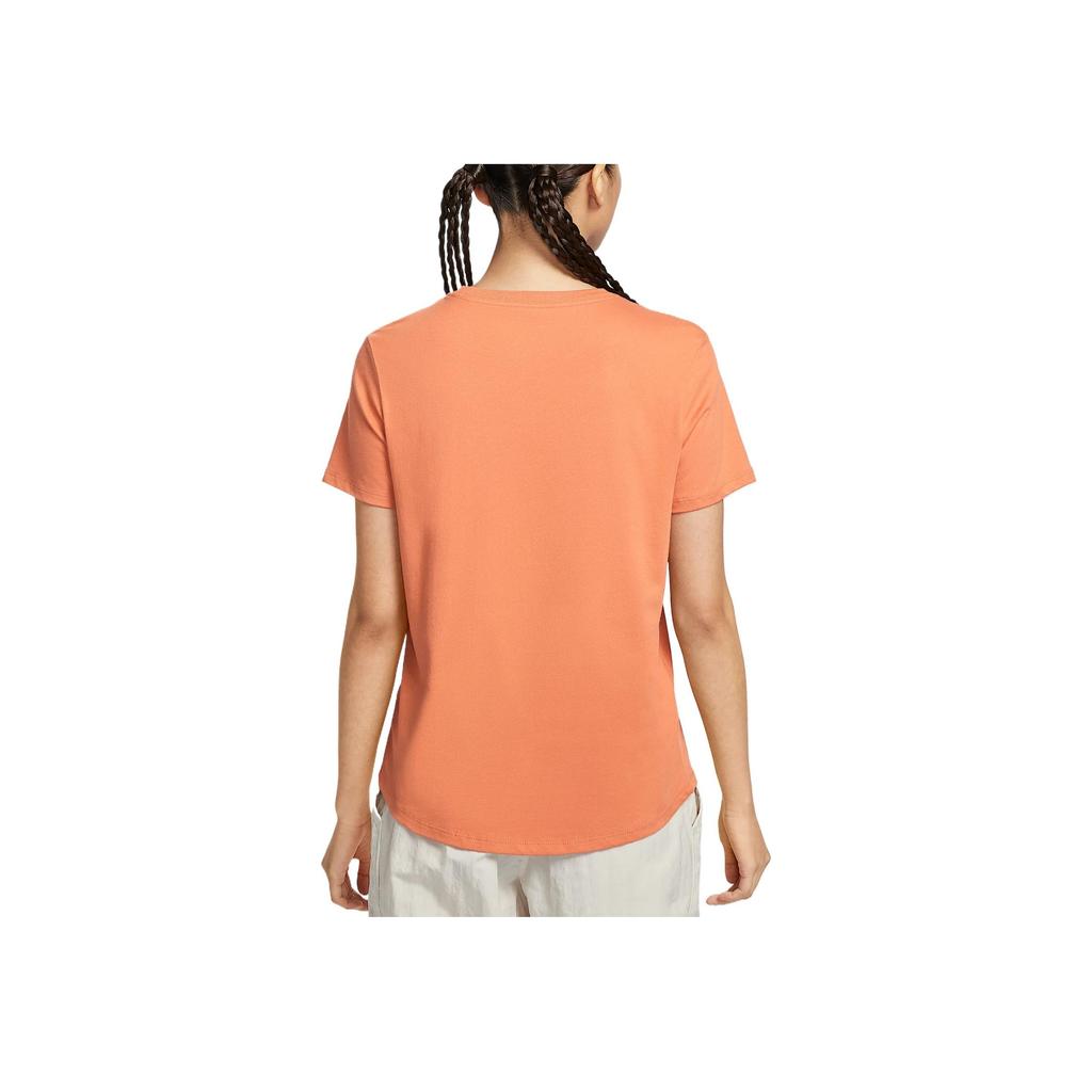 New Nike Sportswear Essentials Series Regular T Shirt Women's Soft Orange DX7907-828
