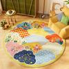 Dopamine Color Bedroom Decor Round Carpet Thick Plush Carpets for Living Room Fluffy Soft Lounge Floor Mat Washable Bedside Rug