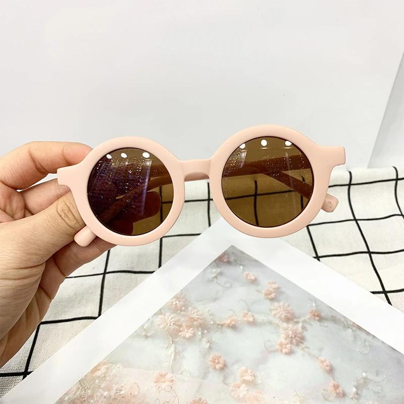 Korean Adorable Round Sunglasses for Children Girls Boys Children's Sun Eyeglasses UV400 Protection De Sol Gafas Eyewear
