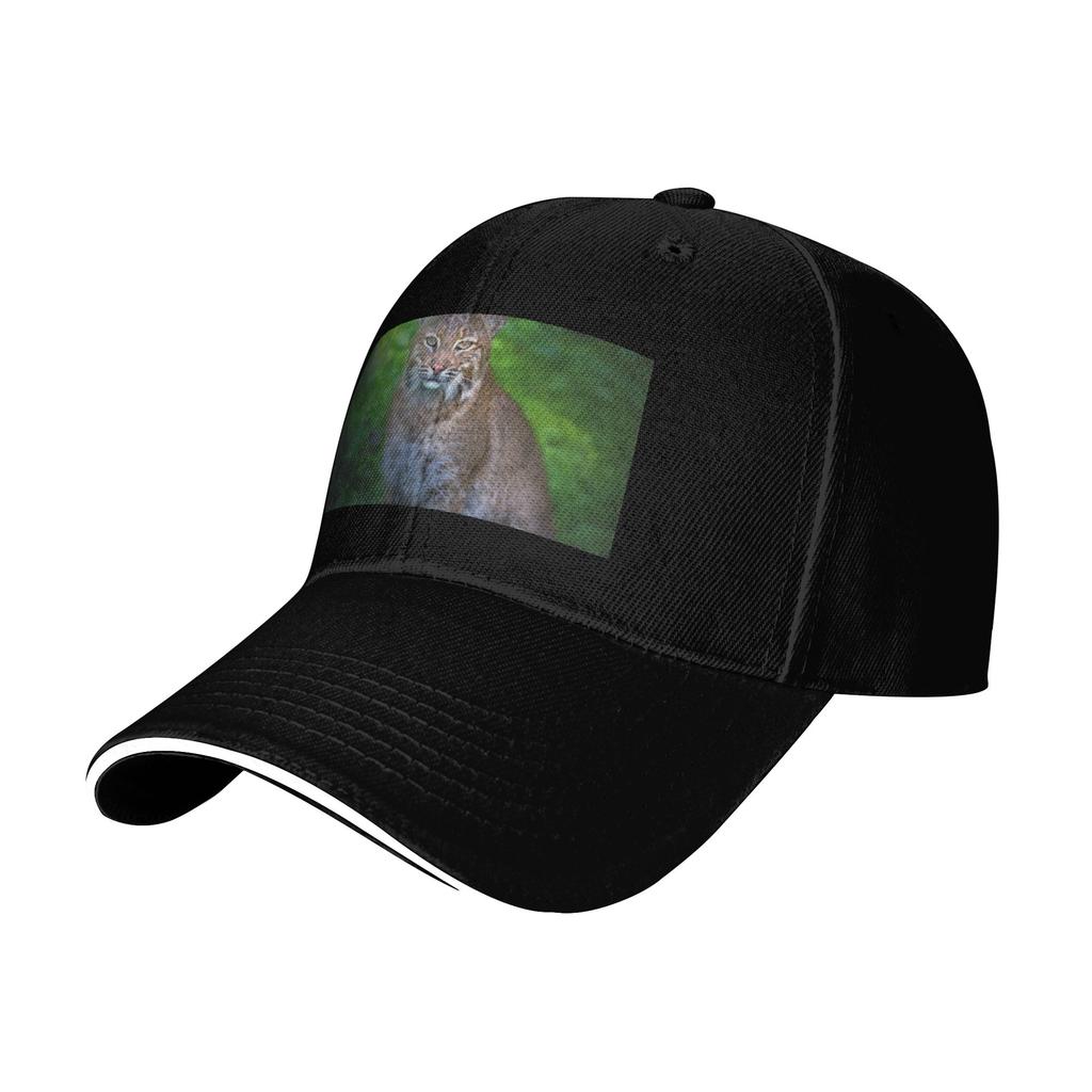 Fashion Portrait of a FeUnisex Bobcat Curved Brim Baseball Cap Photo Shooting Brand Cap