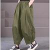 Cotton Thin Women's Pants Plus Size High-end Wide-leg Harem Lantern Pants Women's Summer Pants