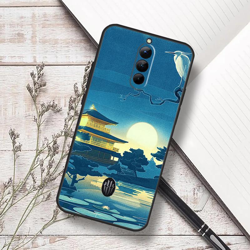 Japanese Style Art Case For ZTE Nubia RedMagic 6 7 6S 7S Pro 5G RedMagic 11 8 8S 9 9S 10S Pro Plus 10 Air Cover
