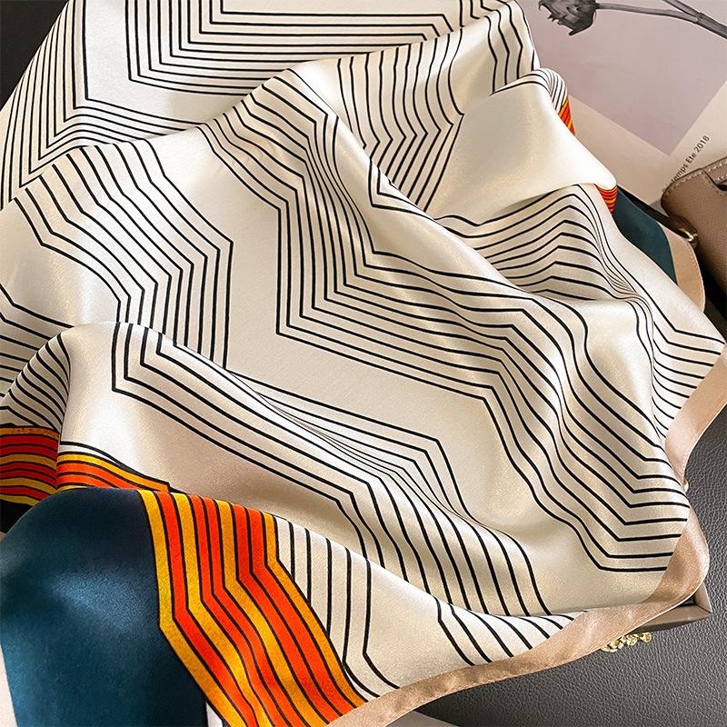 Eșarfă Stil Nou Mătase de Dud Coreeană Eșarfă Eșarfă Eșarfă Profesională High-end Eșarfă la Modă și Versatilă Vară