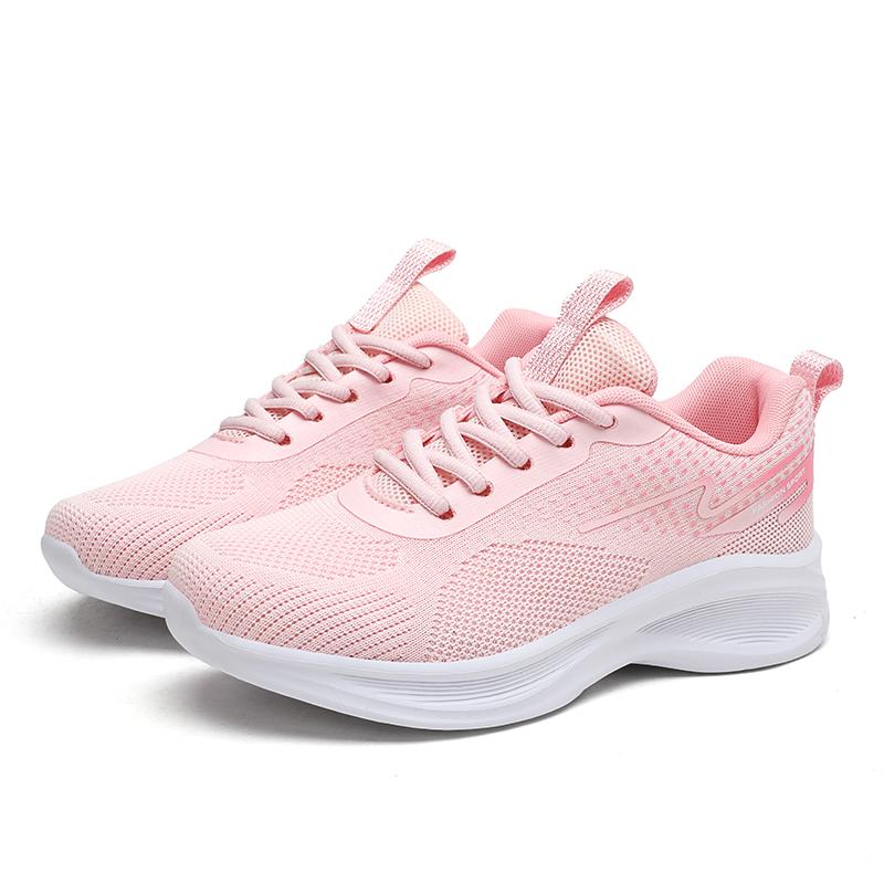 Women Sneakers Mesh Breathable Sports Running Jogging Chunky Platform Flat Shoes Student Casual Trainers Anti-slip Sneakers