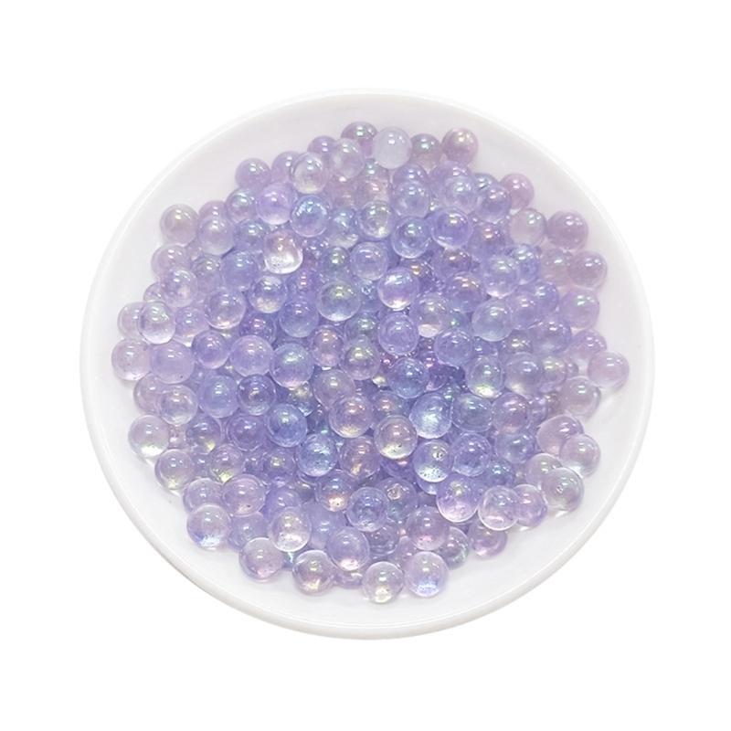 Clear Flat Glass Marble For Vase Aquarium Pebbles Vase Fillers Beads Loose Glass Rounds for Table Styling, Jar Arrangements and Craft Projects,