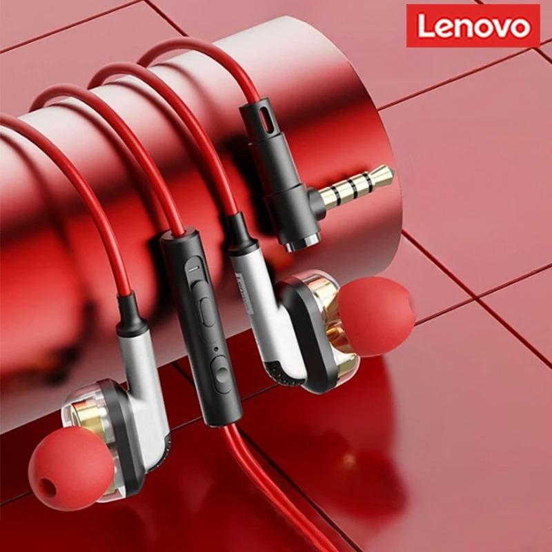 Original Lenovo YF45 Gaming Earphones Wired in Ear Headphones Type-C/3.5mm With Mic Microphone Sound Noise Isolation for PC Phone Laptop NEW