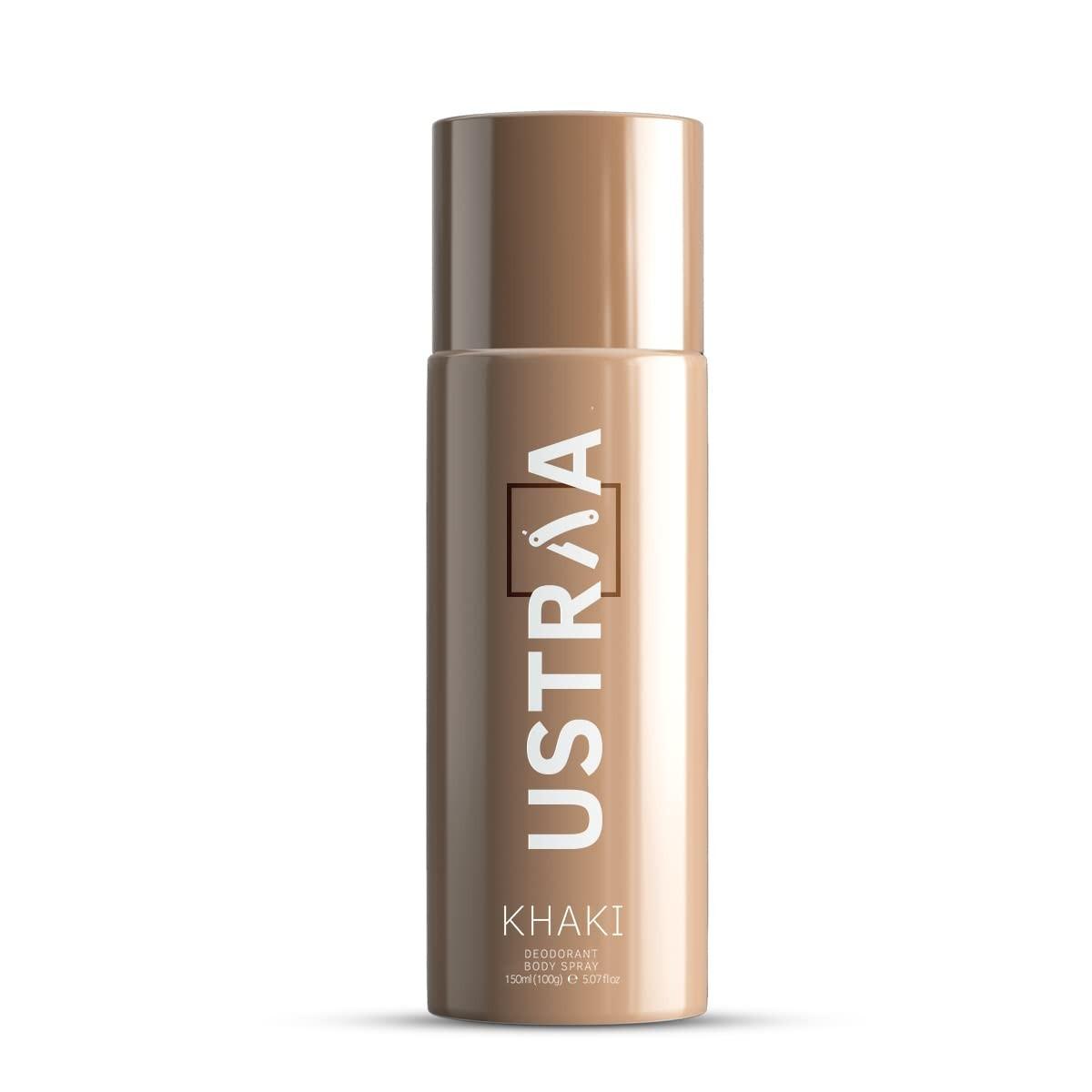 @ USTRAA Khaki Deodorant Body Spray For Men 150ml Zr-2472-60%Off