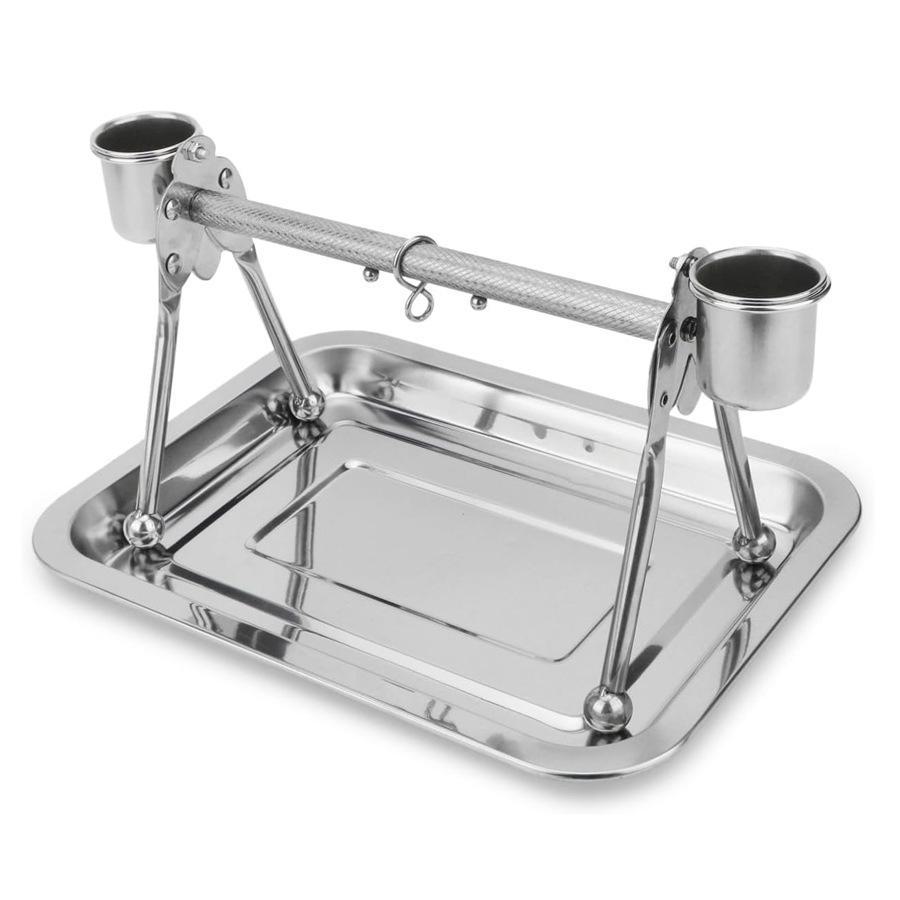Stainless Steel Parrot Hand-Raising Stand - Durable Cage Rack for Birds