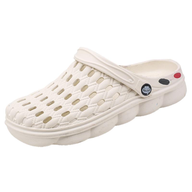 Men Shoes Beach Slippers Unisex Hollow Out Casual Couple Beach Sandal Flip Flops Shoes Non-slide Male Water Shoes Mens Slippers