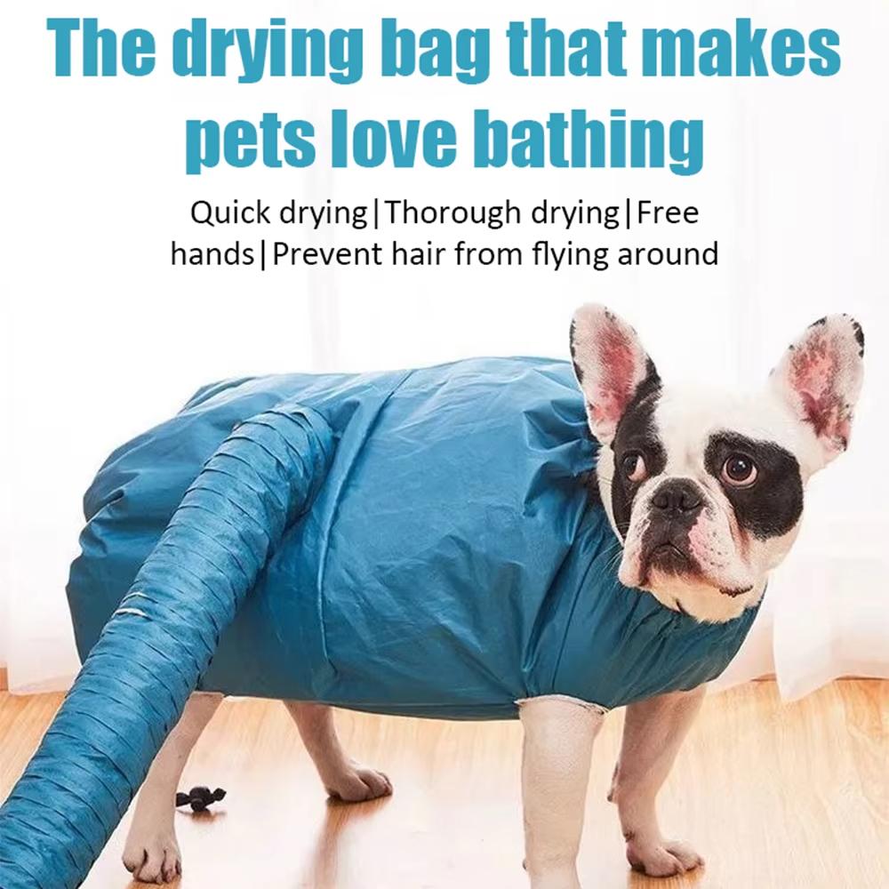 Folding Dog Hair Dryer Portable Pet Drying Bag Efficient Dogs Hair Dryers Blow Bag Cat Dryer Winter Pets Cleaning Accessories