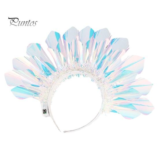 

Креативная светящаяся повязка на голову на Хэллоуин, праздничная вечеринка, светящиеся дизайнерские декоративные украшения для волос для детей A